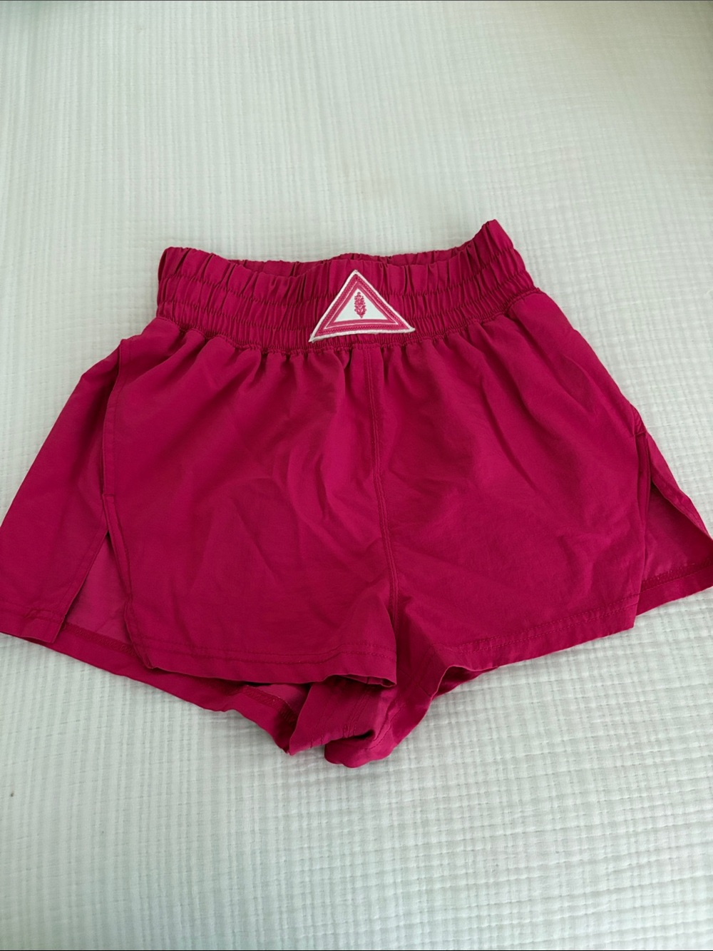 FP Movement by Free People Hot Pink Athletic Shorts with Elastic Waistband